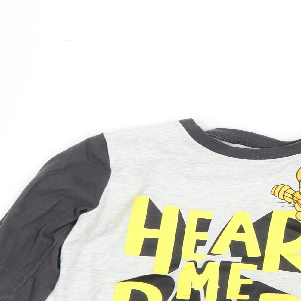 George Boys Multicoloured Geometric   Pyjama Top Size 4-5 Years