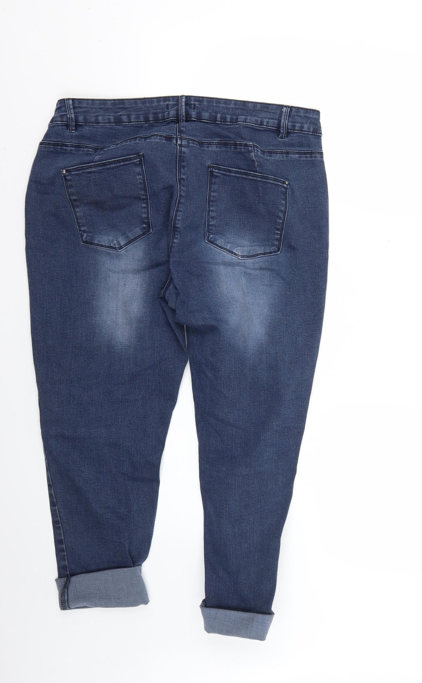 TU Womens Blue   Cropped Jeans Size 16 L21 in