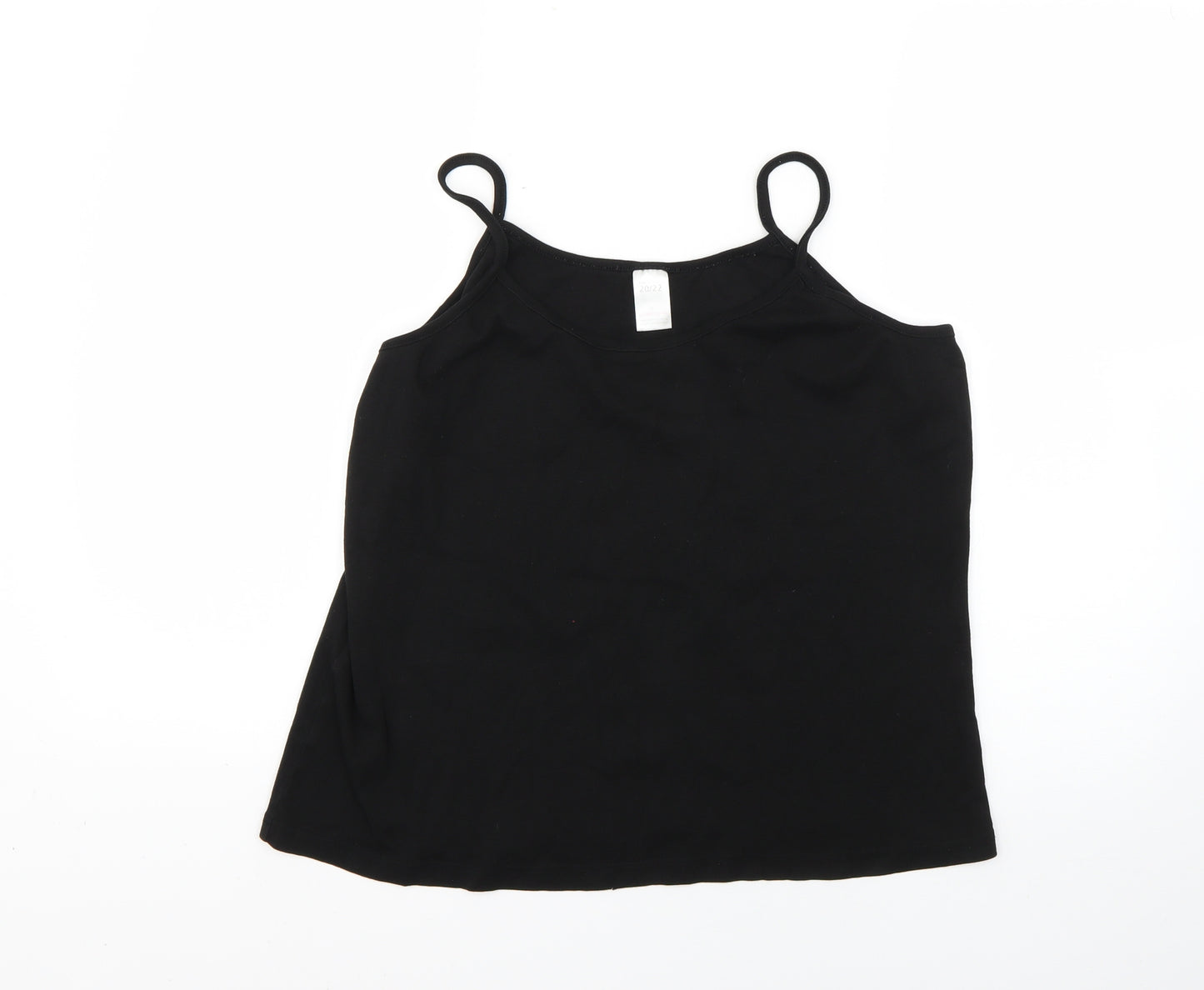 Preworn Womens Black   Basic Tank Size 20
