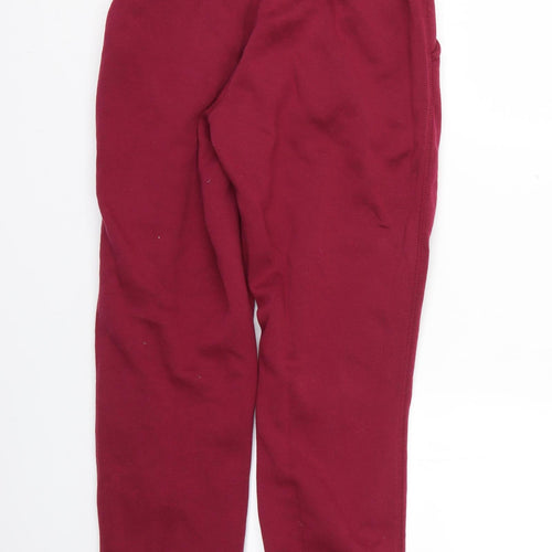 H&M Womens Red   Jogger Trousers Size 6 L25 in