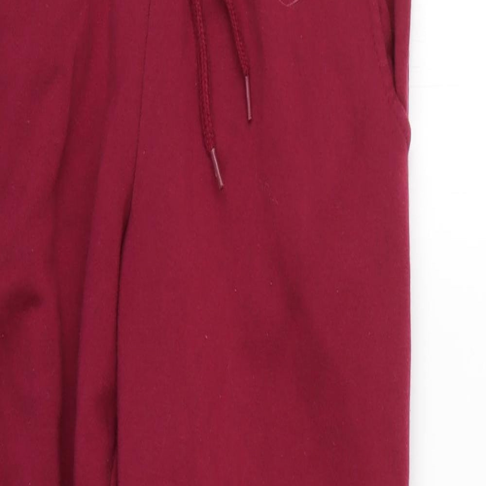 H&M Womens Red   Jogger Trousers Size 6 L25 in