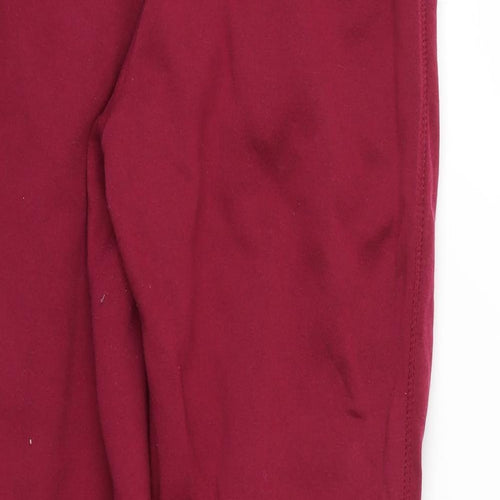 H&M Womens Red   Jogger Trousers Size 6 L25 in