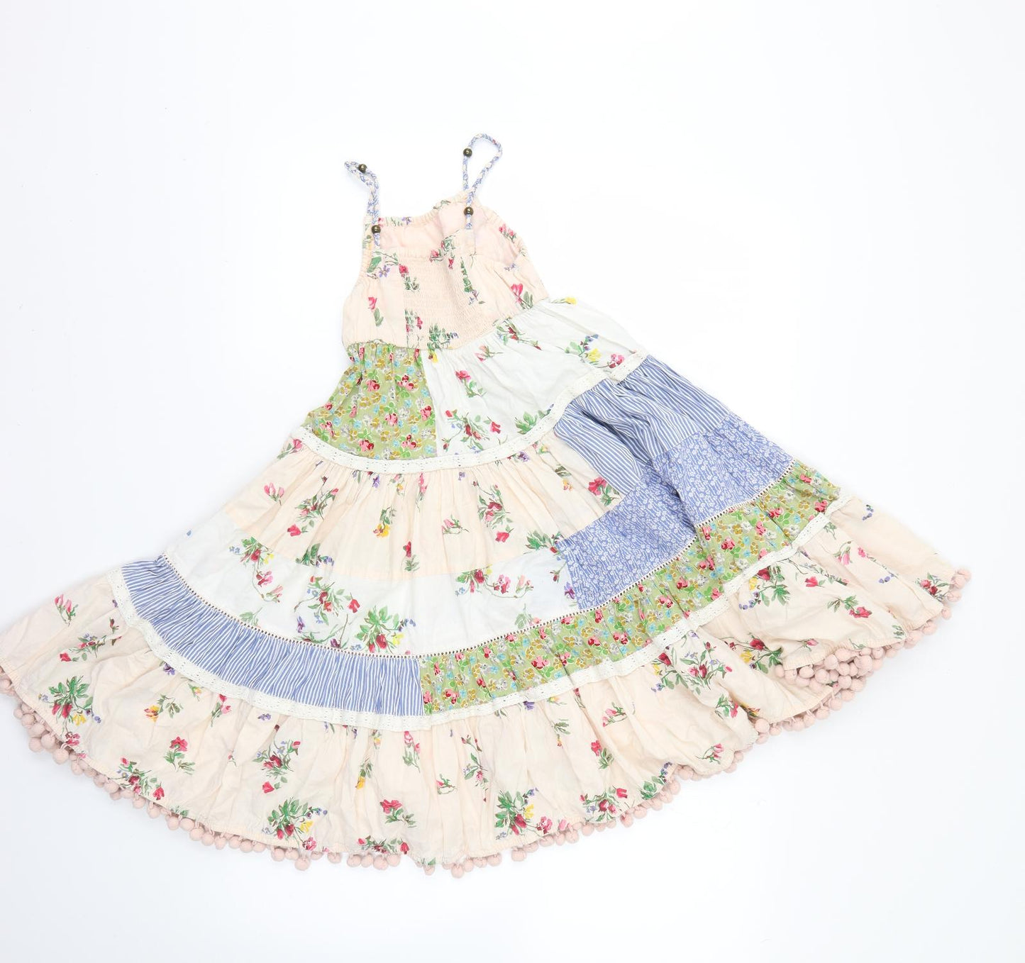 NEXT Girls Multicoloured Geometric  Fit & Flare  Size 4 Years