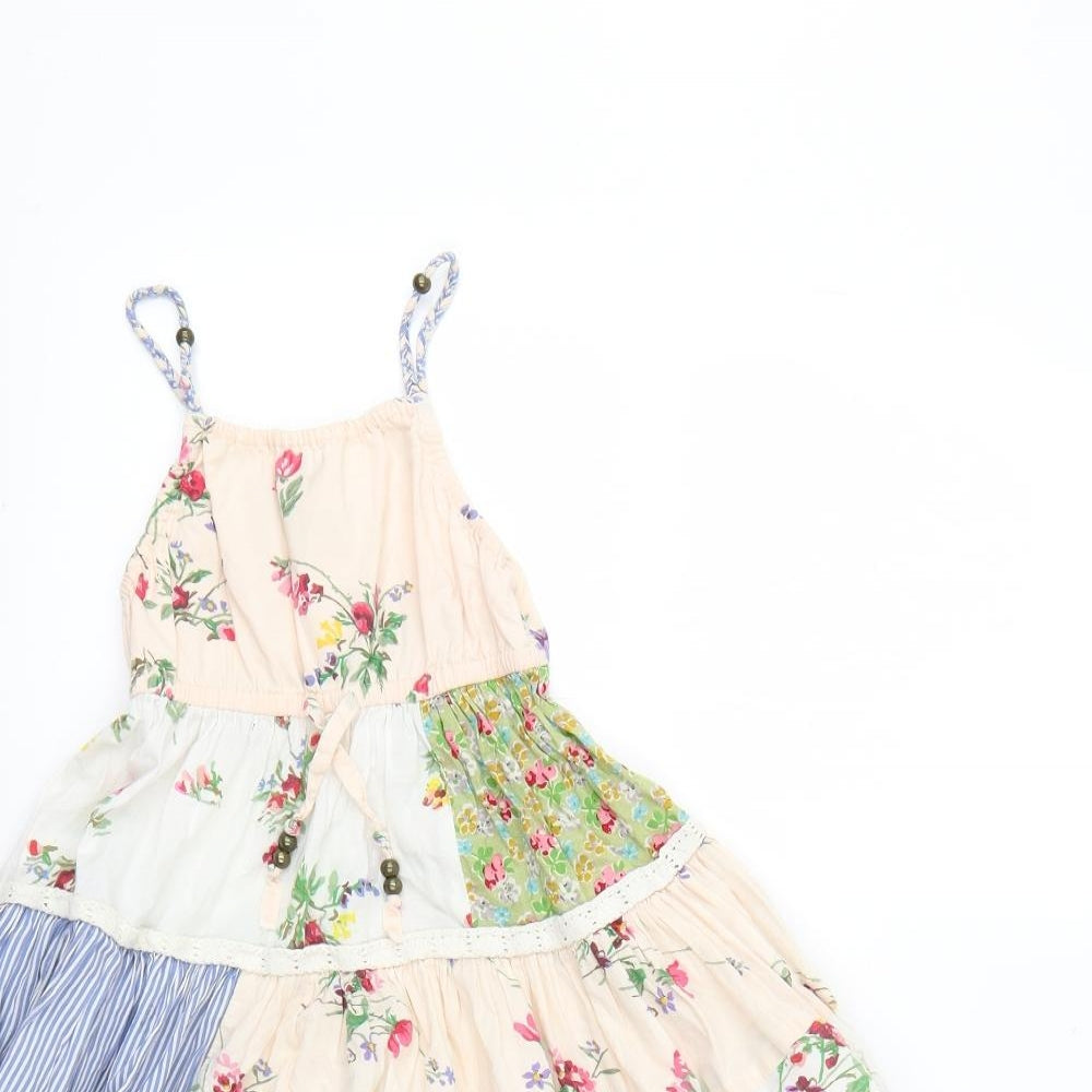 NEXT Girls Multicoloured Geometric  Fit & Flare  Size 4 Years