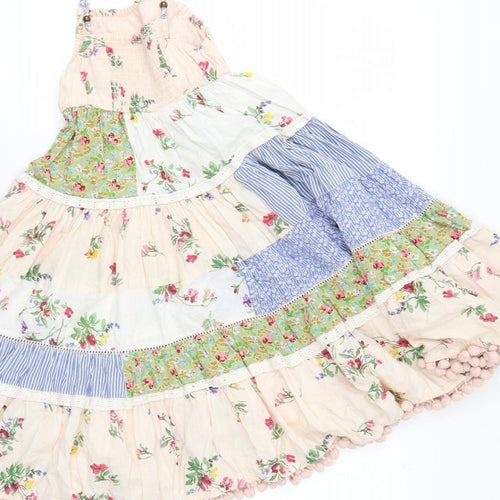 NEXT Girls Multicoloured Geometric  Fit & Flare  Size 4 Years