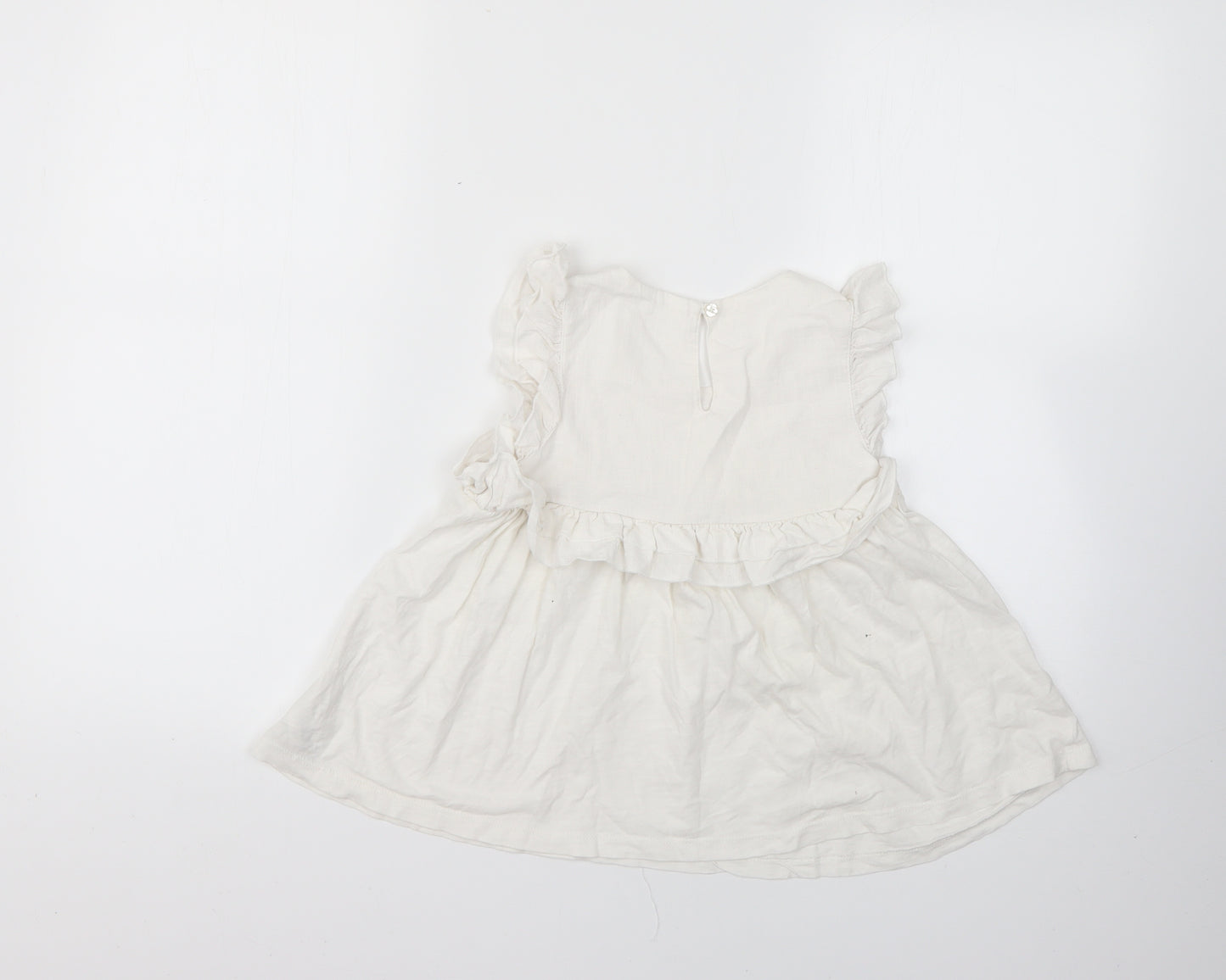 NEXT Girls White   Fit & Flare  Size 7 Years