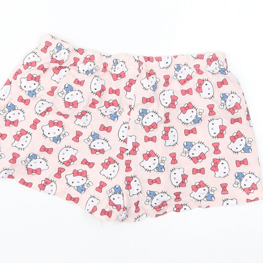 Hello Kitty Girls Multicoloured Geometric  Cut-Off Shorts Size 7-8 Years