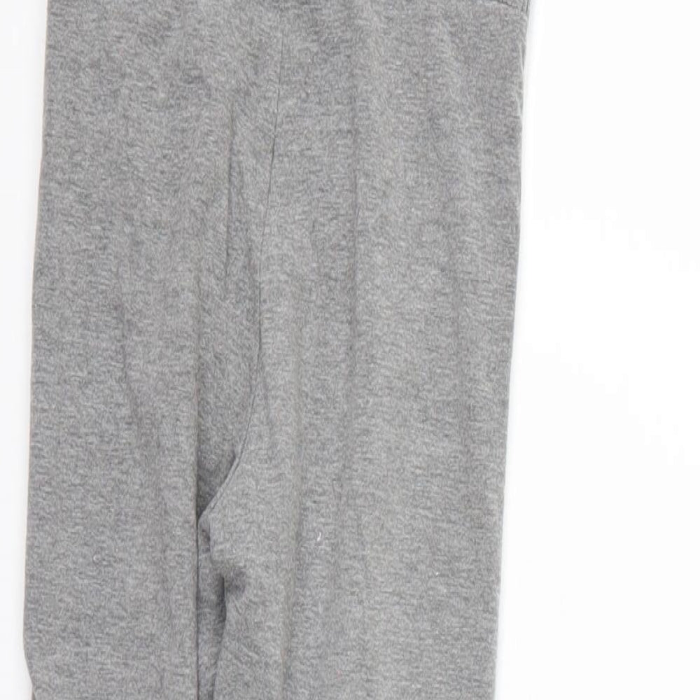 Zara Girls Grey Striped  Jegging Trousers Size 8 Years