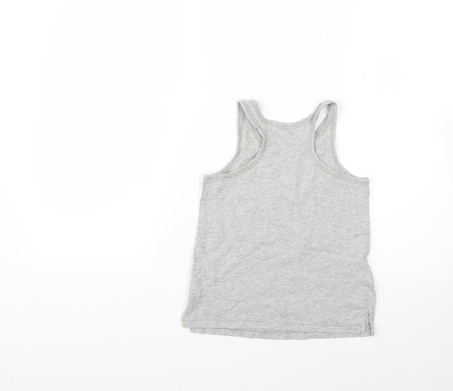 Gap Girls Grey   Basic T-Shirt Size 6-7 Years