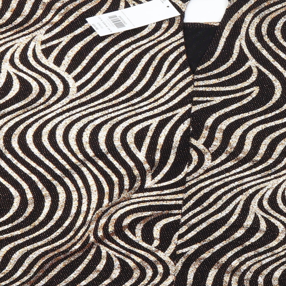 Dorothy Perkins Womens Multicoloured Animal Print  Basic Blouse Size 18