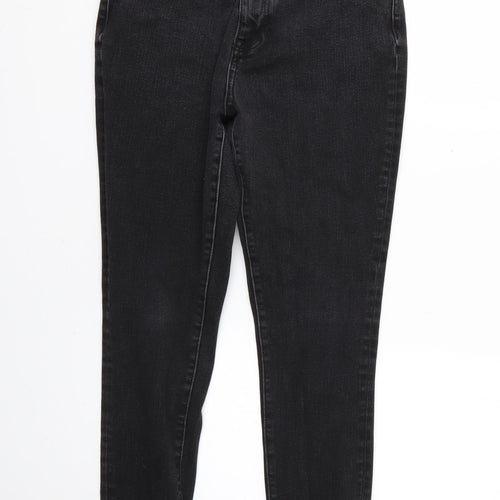 Denim & Co. Womens Black   Skinny Jeans Size 12 L24 in