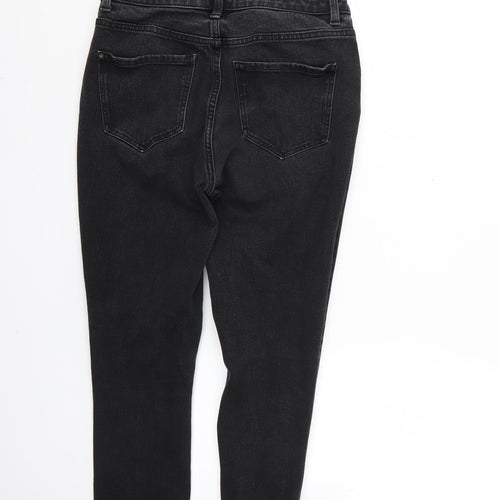 Denim & Co. Womens Black   Skinny Jeans Size 12 L24 in