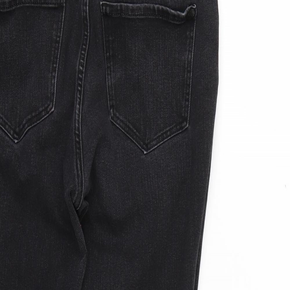 Denim & Co. Womens Black   Skinny Jeans Size 12 L24 in