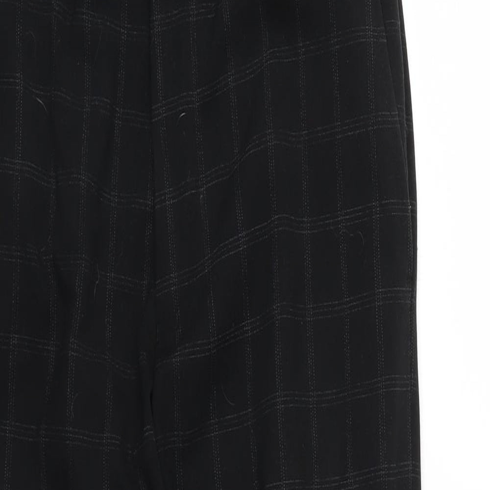 Cedar Wood State Mens Black Check  Trousers   L28 in