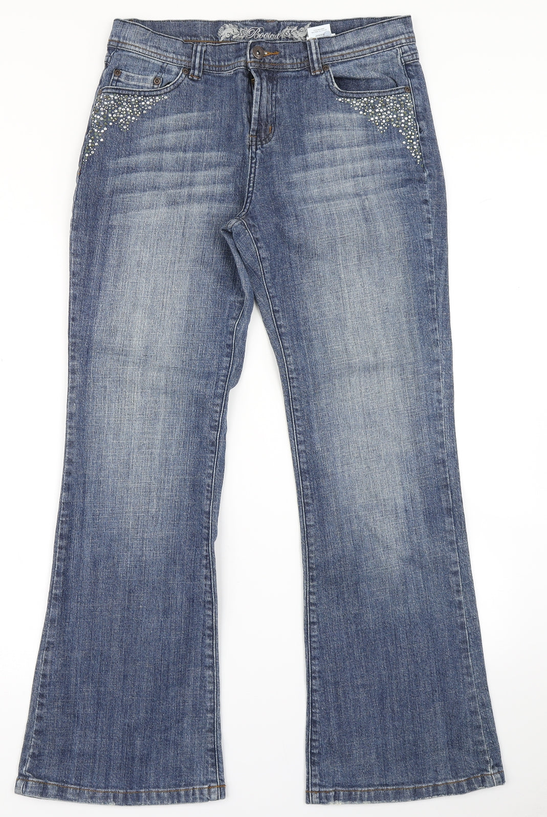 NEXT Womens Blue  Denim Bootcut Jeans Size 12 L29 in