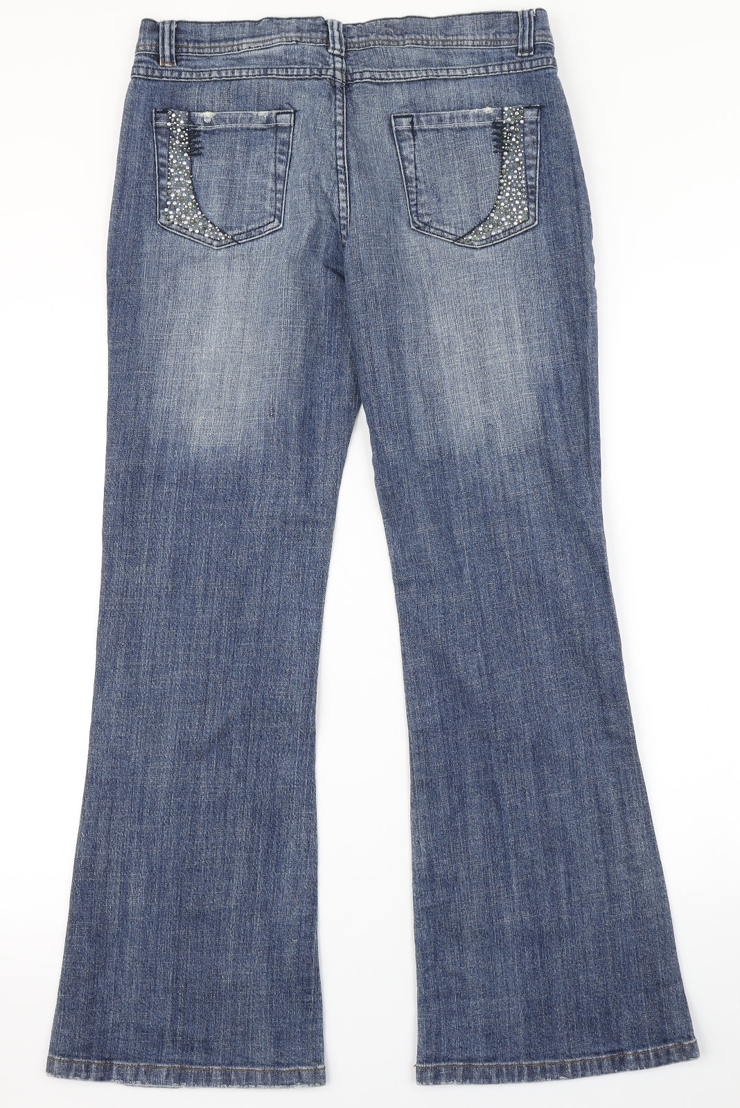 NEXT Womens Blue  Denim Bootcut Jeans Size 12 L29 in