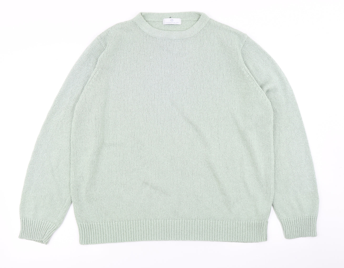 P Essentials Womens Blue  Knit Pullover Jumper Size 18