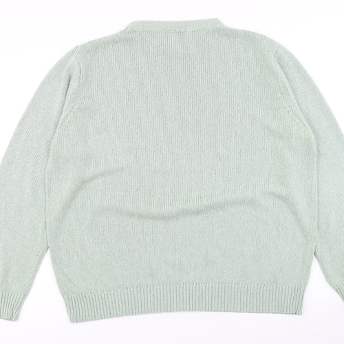 P Essentials Womens Blue  Knit Pullover Jumper Size 18