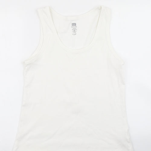 F&F Womens White   Basic Tank Size 20