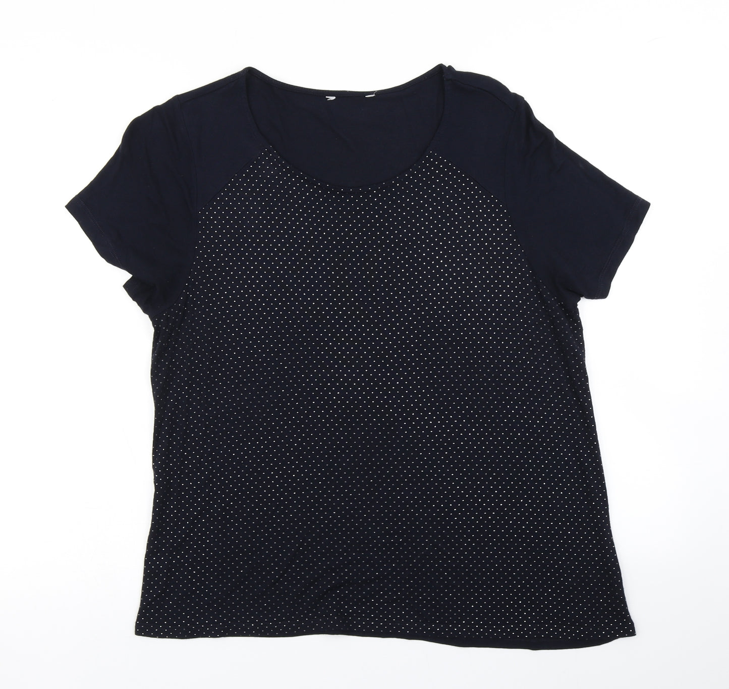 M&S Womens Blue   Basic T-Shirt Size 16