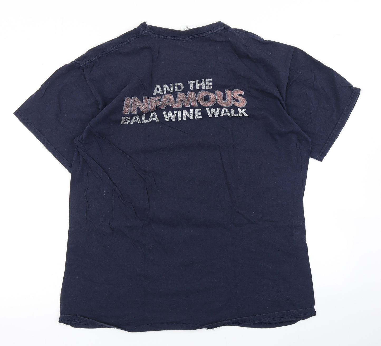 Gildan Mens Blue    T-Shirt Size XL