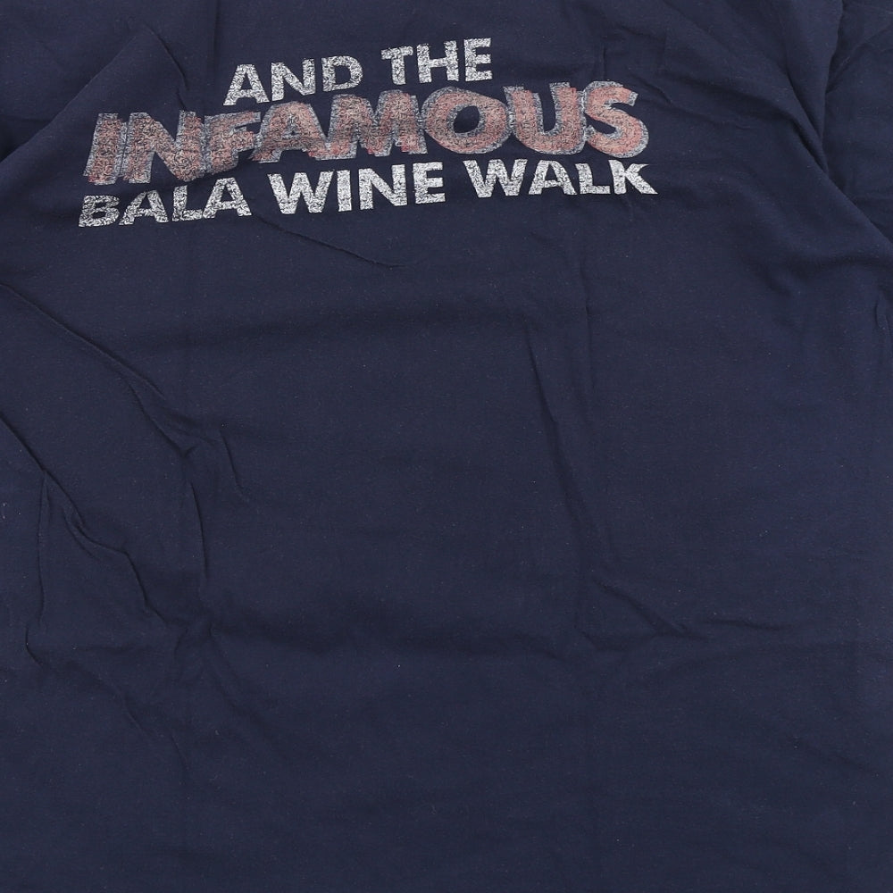 Gildan Mens Blue    T-Shirt Size XL