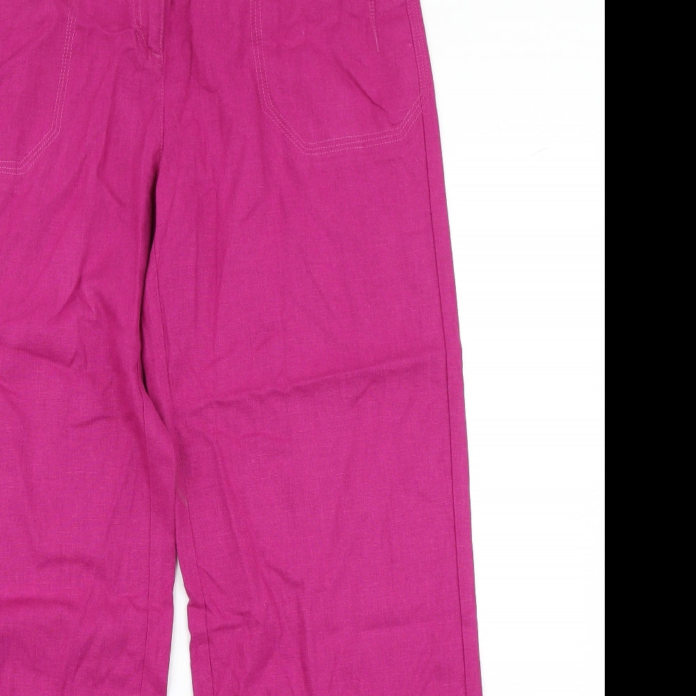 NEXT Womens Pink   Chino Trousers Size 14 L29 in