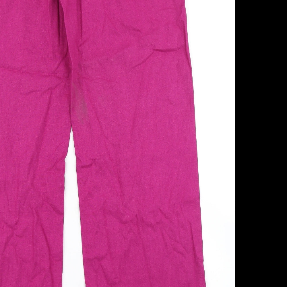 NEXT Womens Pink   Chino Trousers Size 14 L29 in