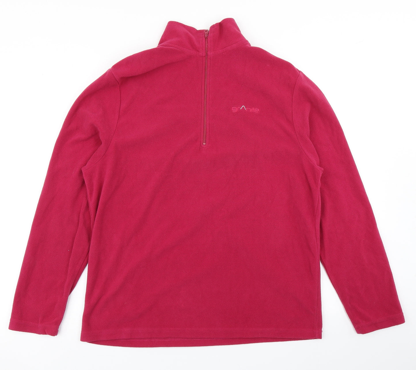 Granite Womens Pink  Fleece Pullover Sweatshirt Size L
