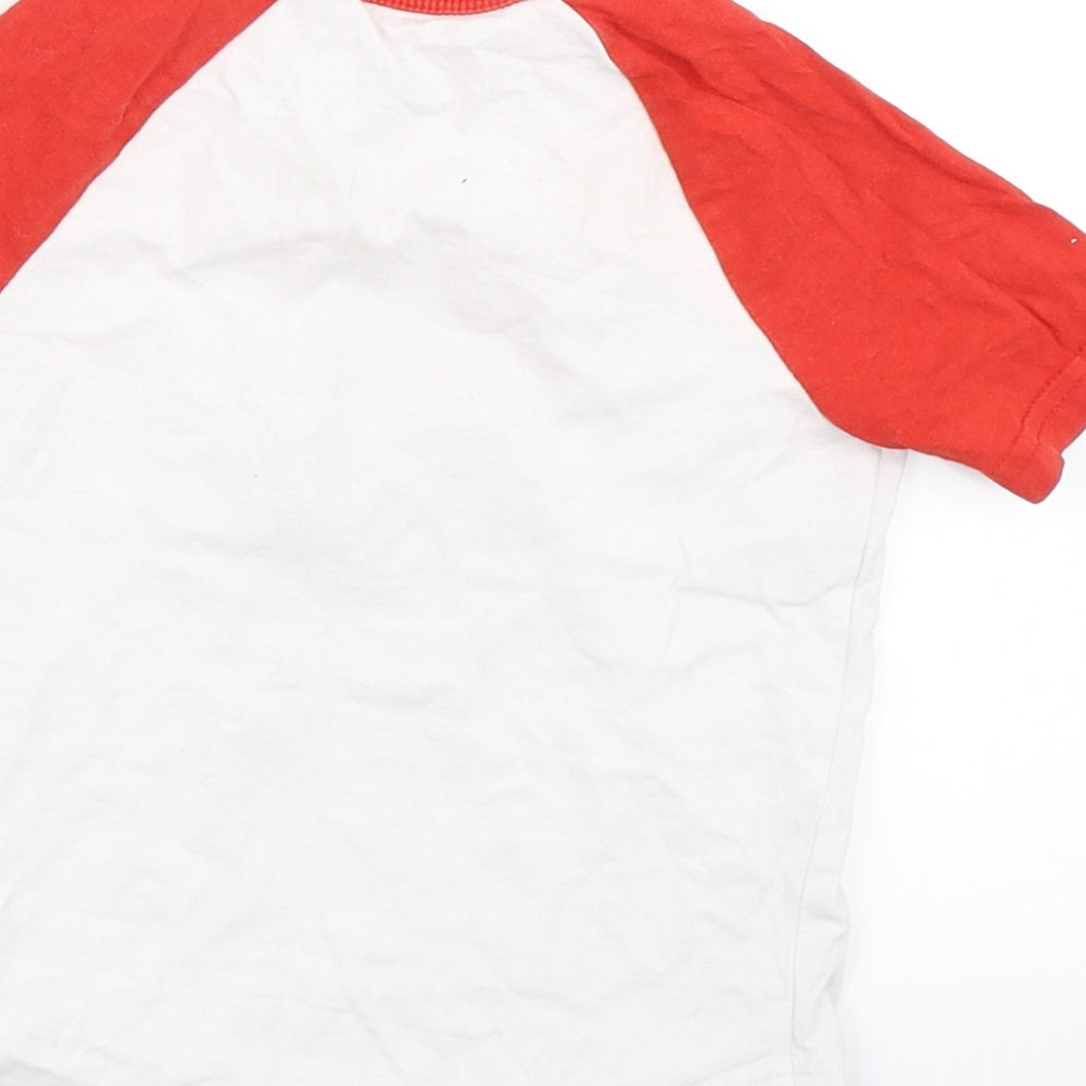 George Boys White Colourblock  Basic T-Shirt Size 18-24 Months