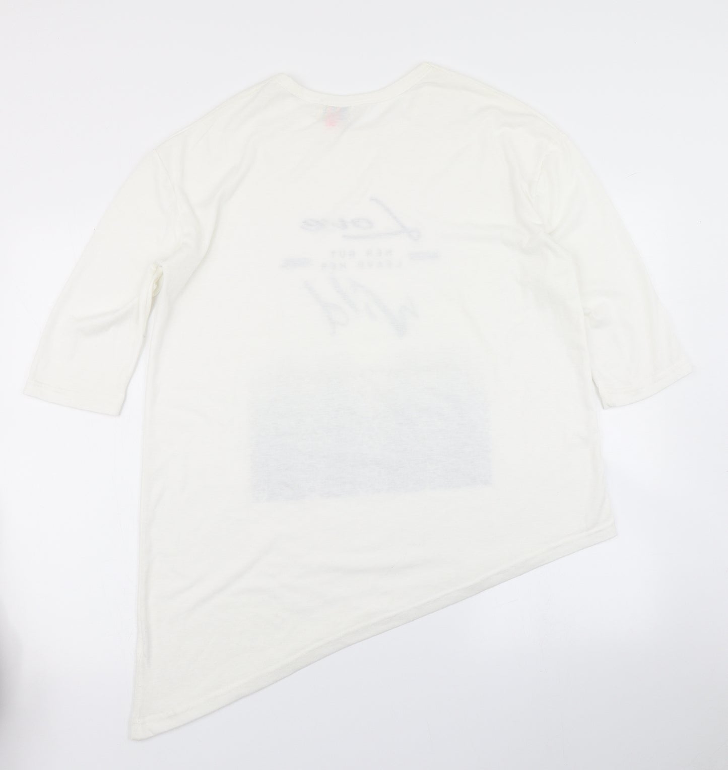 Lottie Womens White   Basic T-Shirt Size 12