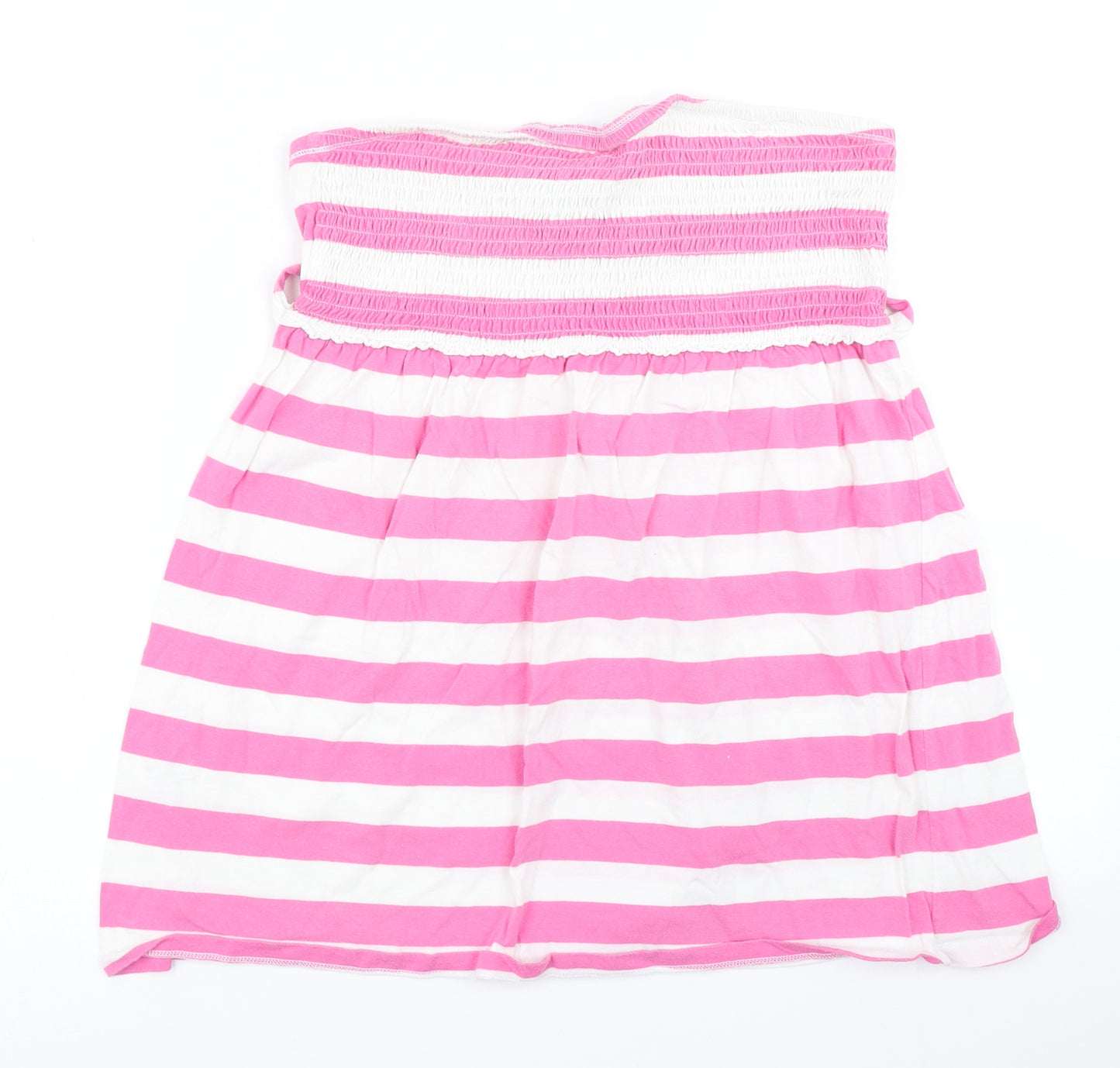 Papaya Womens Pink Striped  Basic T-Shirt Size 16  - Bandeau top