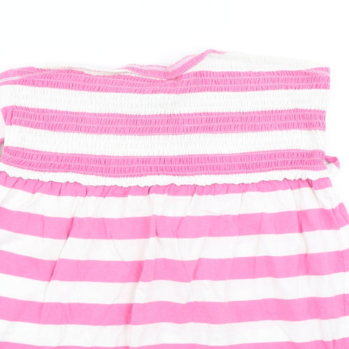 Papaya Womens Pink Striped  Basic T-Shirt Size 16  - Bandeau top