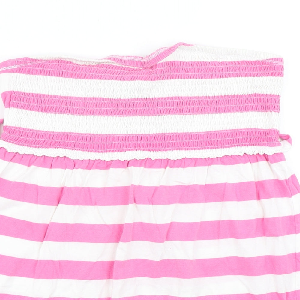 Papaya Womens Pink Striped  Basic T-Shirt Size 16  - Bandeau top