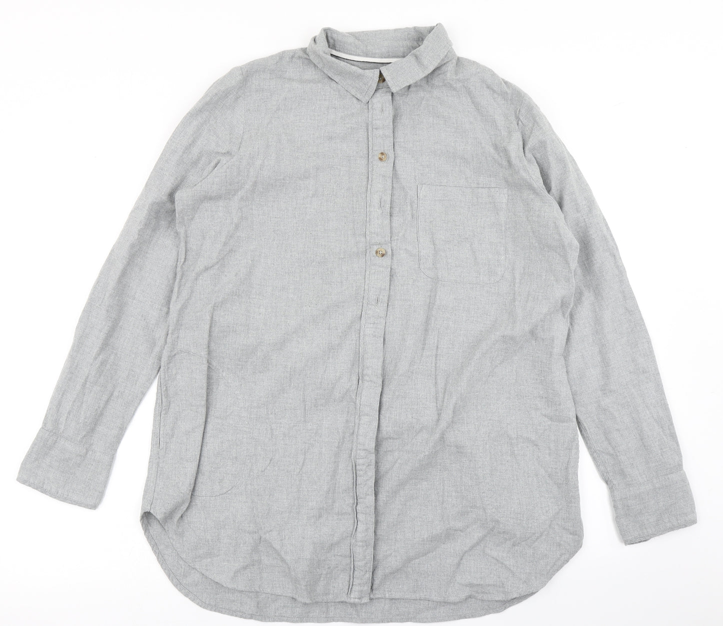 Fatface Womens Grey   Basic Button-Up Size 14
