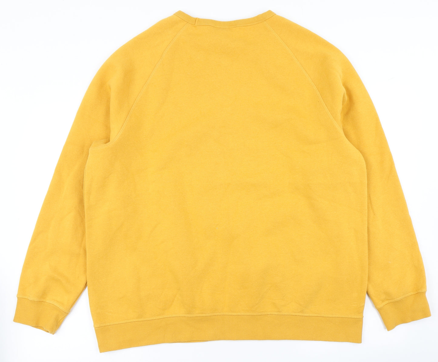 H&M Mens Yellow   Pullover Sweatshirt Size XL