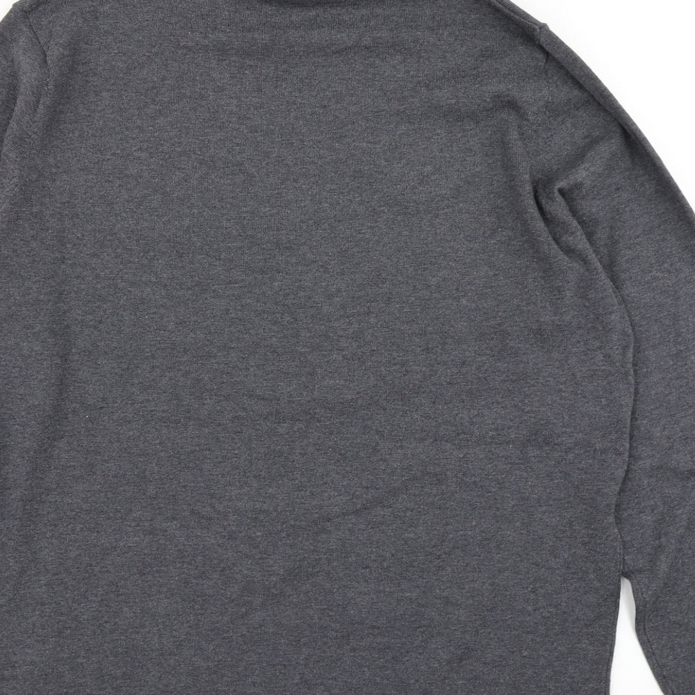 Primark Mens Grey  Knit Pullover Jumper Size XL