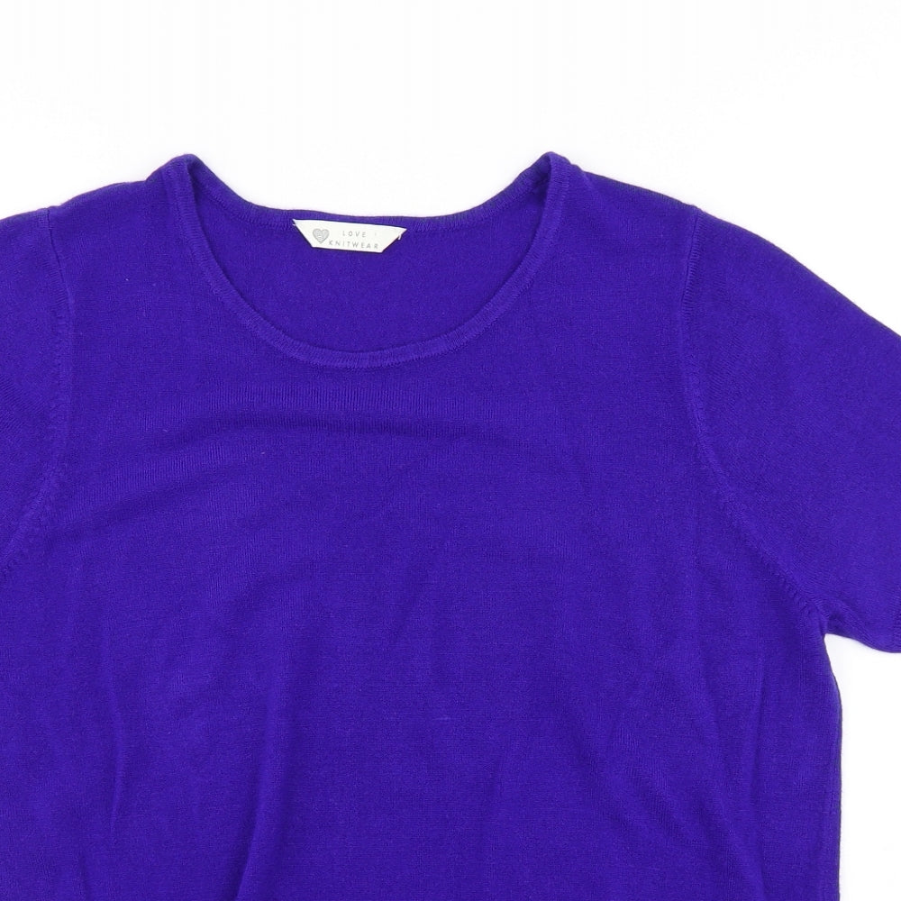 BHS Womens Blue  Knit Pullover Jumper Size 18