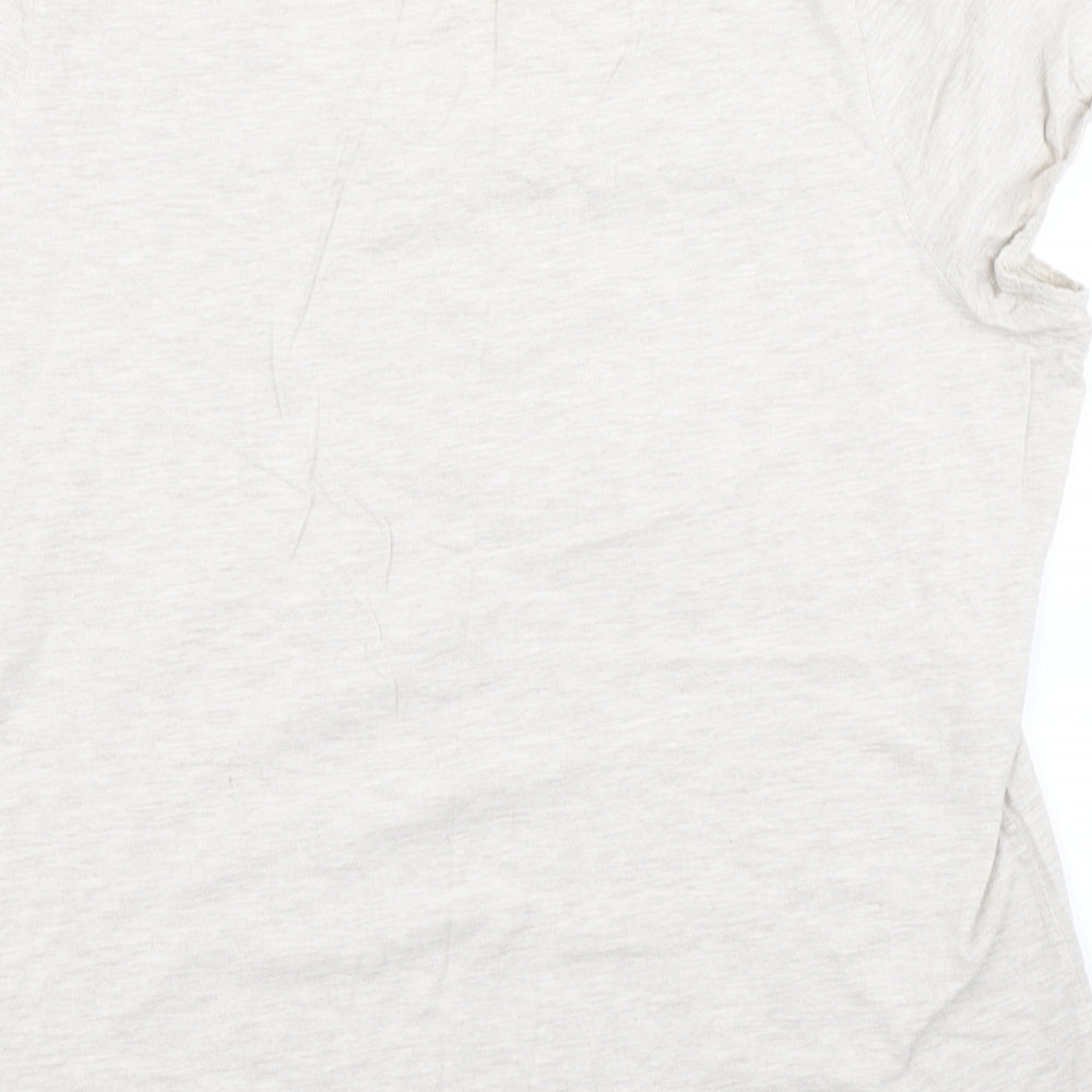 BM Womens Beige   Basic T-Shirt Size L