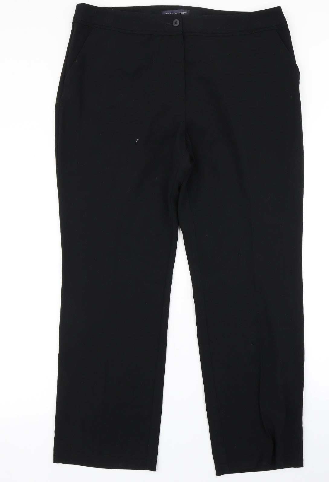 M&S Collection Womens Black   Dress Pants Trousers Size 16 L27 in