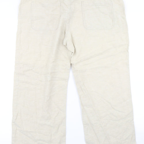 TU Womens Beige   Cargo Trousers Size 14 L25 in
