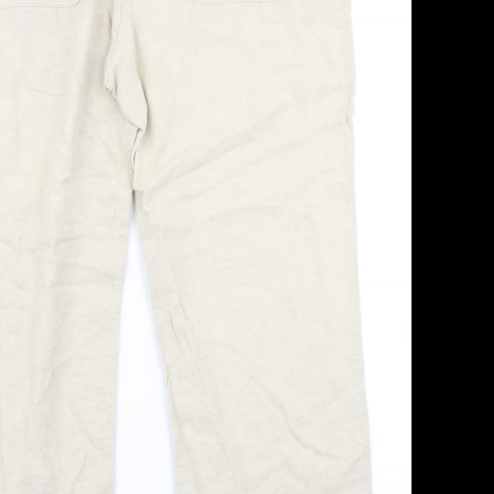 TU Womens Beige   Cargo Trousers Size 14 L25 in