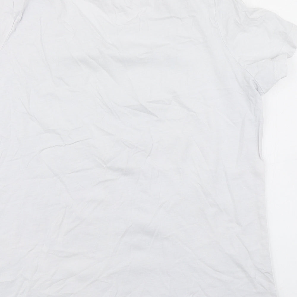 Bm Casual Womens White   Basic T-Shirt Size 16