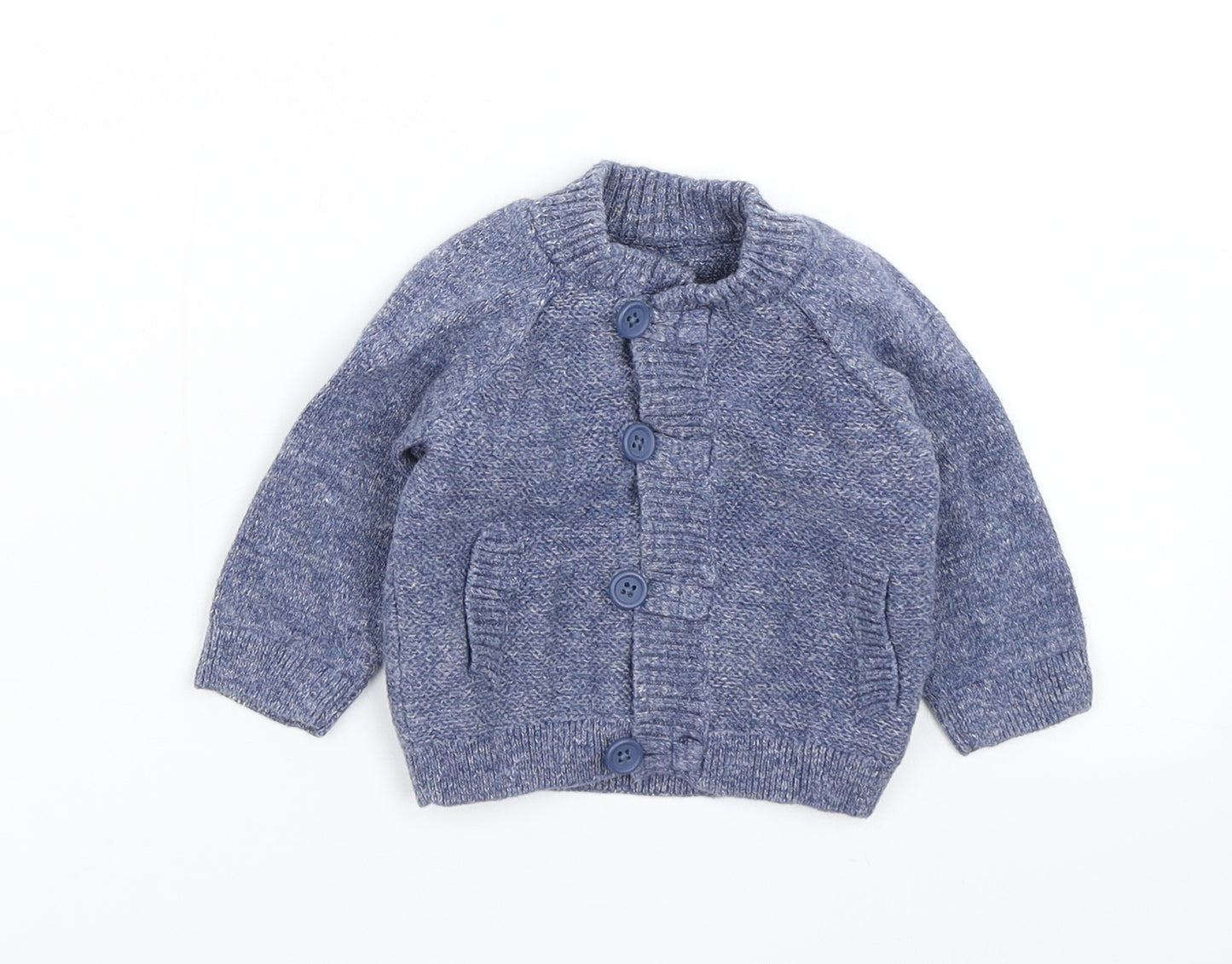Matalan Girls Blue  Knit Cardigan Jumper Size 0-3 Months