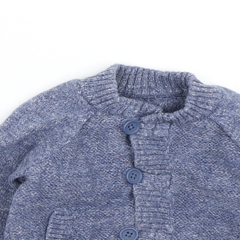 Matalan Girls Blue  Knit Cardigan Jumper Size 0-3 Months