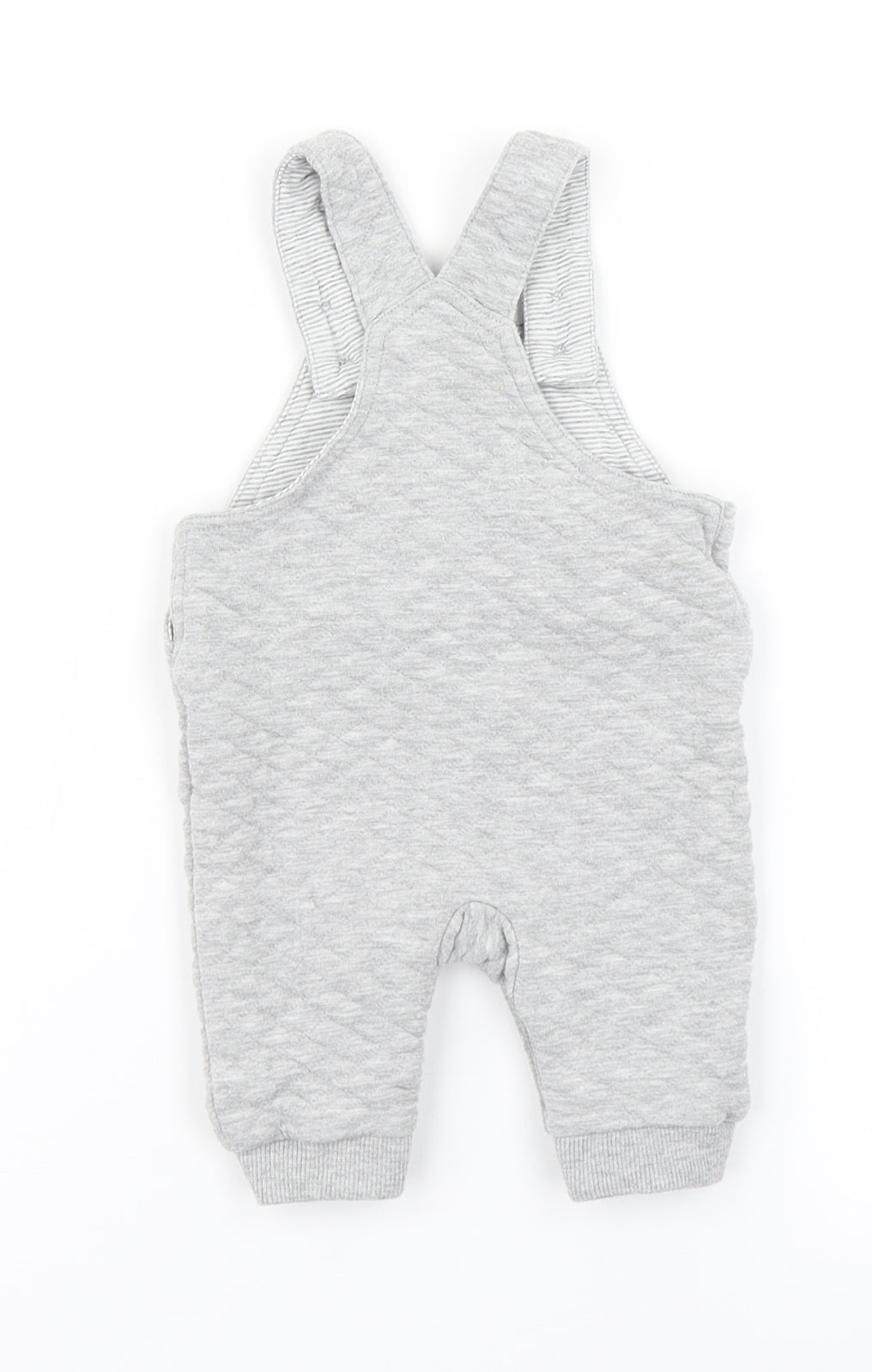 Matalan Baby Grey   Dungaree One-Piece Size 0-3 Months