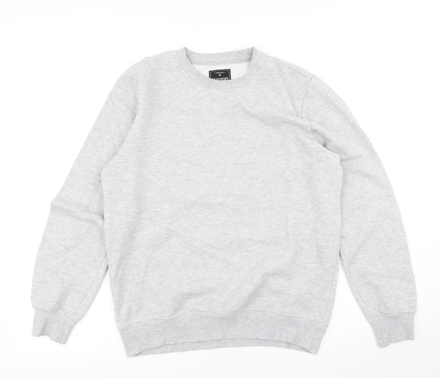 Peacocks Mens Grey   Pullover Sweatshirt Size S