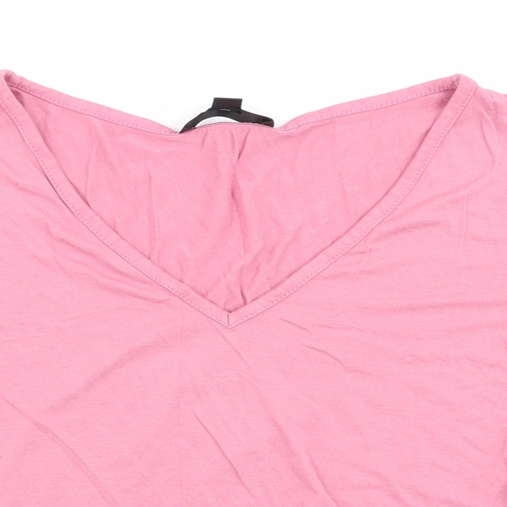 Missguided Womens Pink   Basic T-Shirt Size 8