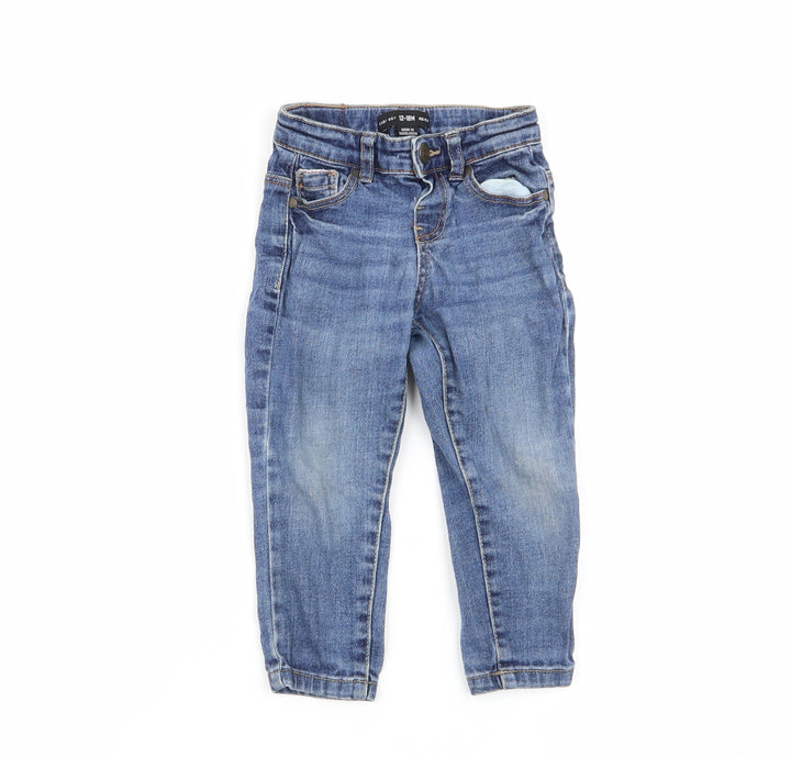 denim and co Boys Blue Cargo Jeans Size 12-18 Months