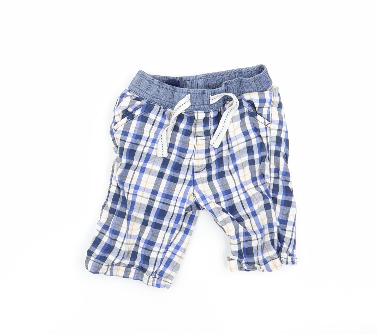 Matalan Boys Multicoloured Check  Capri Trousers Size 18-24 Months  - shorts